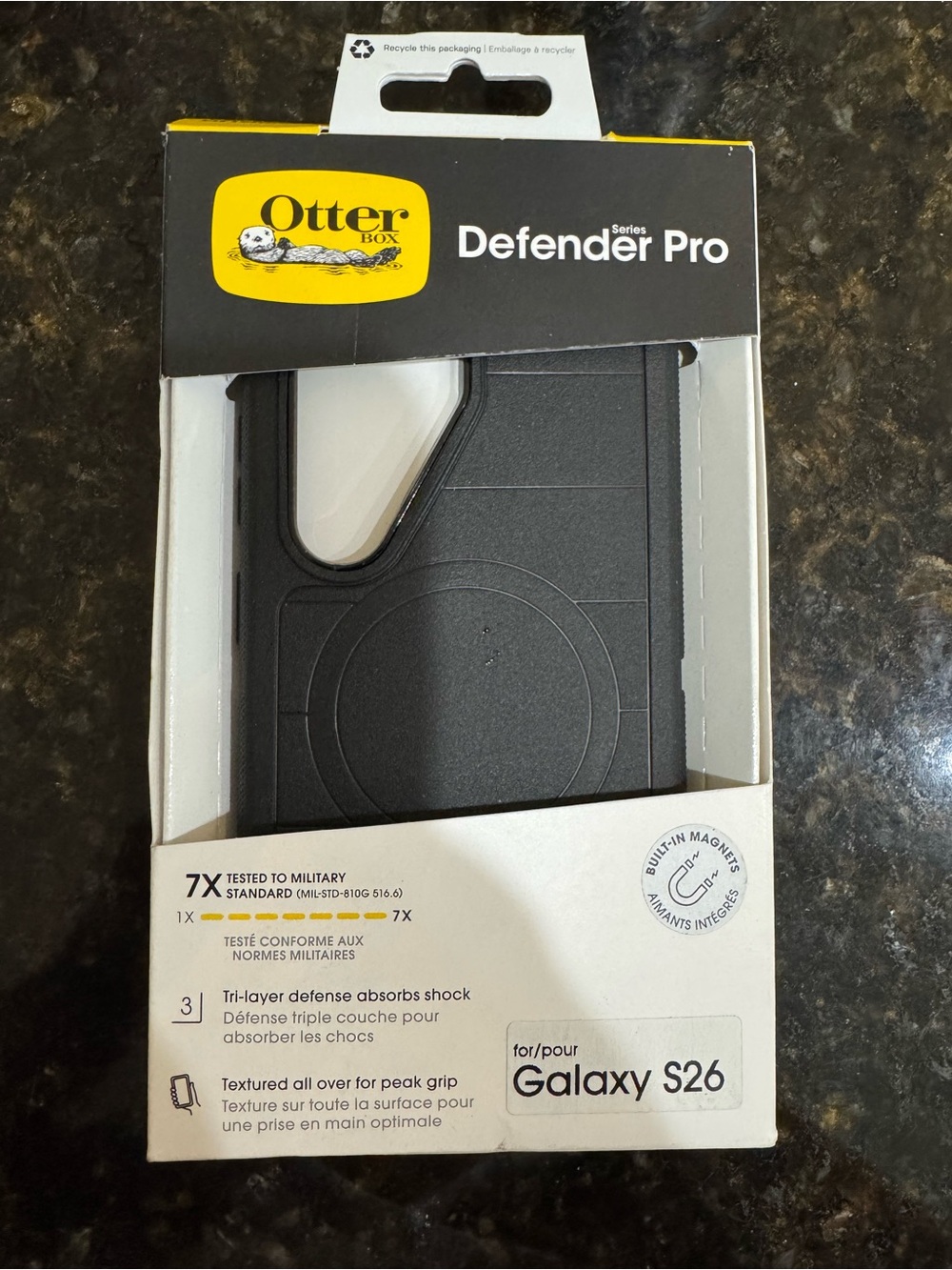 OtterBox Defender Pro Case for Galaxy S26 - Black